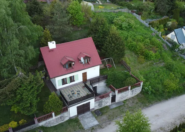 Dom Na Skarpie Z Widokiem Na Jezioro, Z Kominkiem I Garazem 度假居 *
